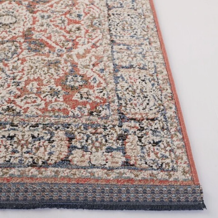 Safavieh Vivaldi Navy / Rust VIV562 2 ft. 2 in. X 8 ft. Runner Rug
