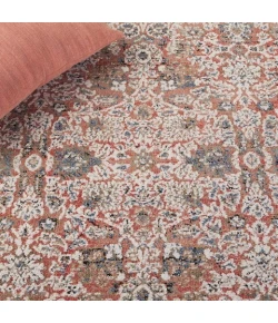 Safavieh Vivaldi Navy / Rust VIV562 6 ft. 7 in. X 6 ft. 7 in. Round Rug