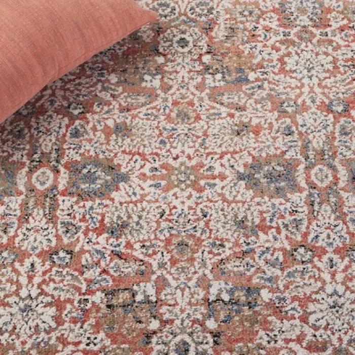 Safavieh Vivaldi Navy / Rust VIV562 2 ft. 2 in. X 8 ft. Runner Rug