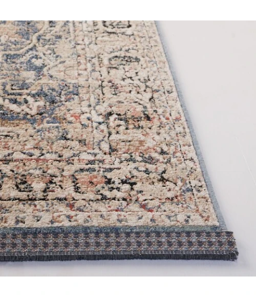 Safavieh Vivaldi Blue / Rust VIV565 5 ft. 3 in. X 7 ft. 6 in. Rectangle Rug