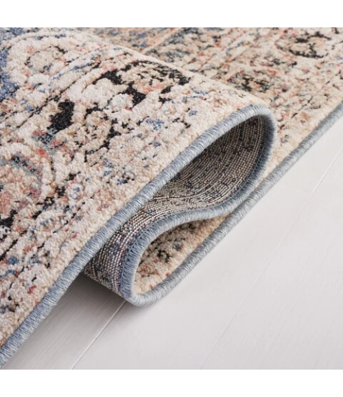 Safavieh Vivaldi Blue / Rust VIV565 5 ft. 3 in. X 7 ft. 6 in. Rectangle Rug