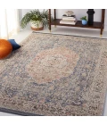 Safavieh Vivaldi Blue / Rust VIV565 5 ft. 3 in. X 7 ft. 6 in. Rectangle Rug