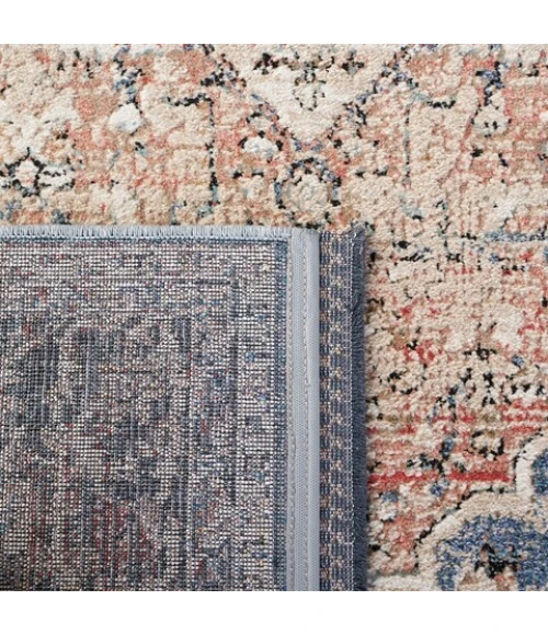 Safavieh Vivaldi Blue / Rust VIV565 5 ft. 3 in. X 7 ft. 6 in. Rectangle Rug