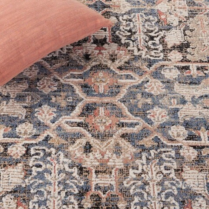 Safavieh Vivaldi Blue / Ivory VIV568 5 ft. 3 in. X 7 ft. 6 in. Rectangle Rug