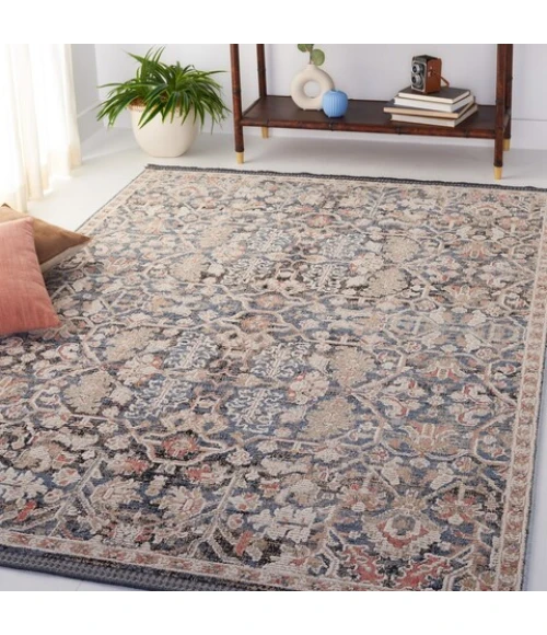 Safavieh Vivaldi Blue / Ivory VIV568 4 ft. X 6 ft. Rectangle Rug