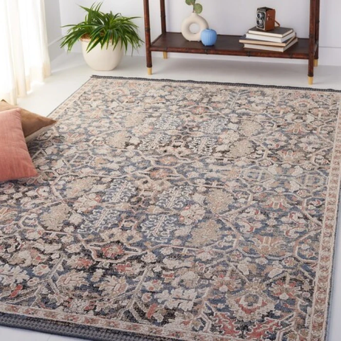 Safavieh Vivaldi Blue / Ivory VIV568 5 ft. 3 in. X 7 ft. 6 in. Rectangle Rug