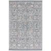 Safavieh Vivaldi Light Blue / Ivory VIV568 6 ft. 7 in. X 6 ft. 7 in. Round Rug