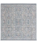 Safavieh Vivaldi Light Blue / Ivory VIV568 6 ft. 7 in. X 6 ft. 7 in. Square Rug