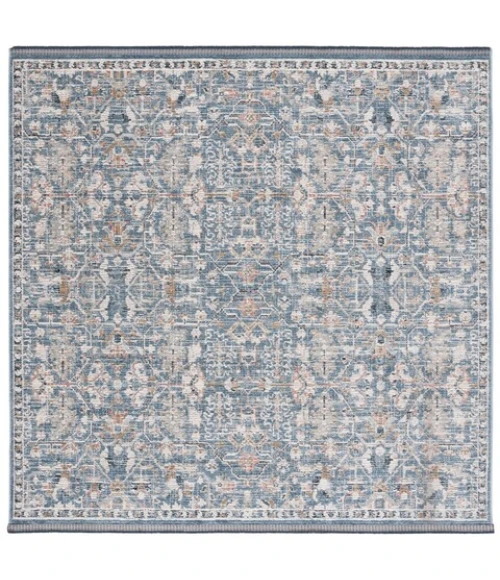 Safavieh Vivaldi Light Blue / Ivory VIV568 6 ft. 7 in. X 6 ft. 7 in. Square Rug