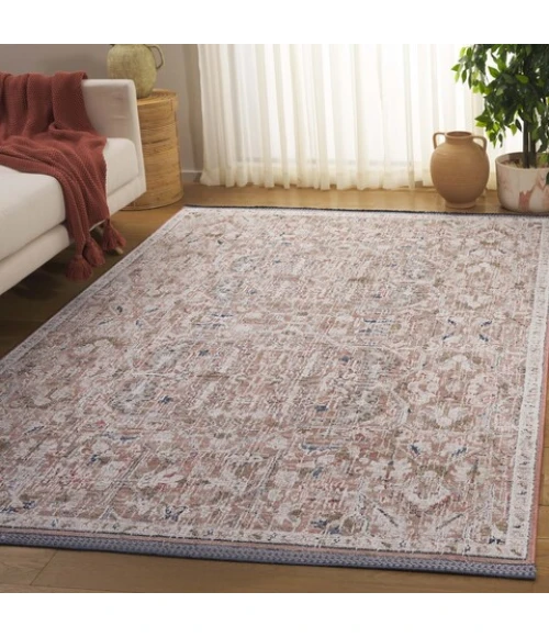 Safavieh Vivaldi Rust / Ivory VIV568 6 ft. 7 in. X 6 ft. 7 in. Round Rug