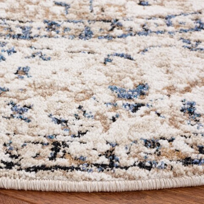 Safavieh Vivaldi Ivory / Light Olive VIV595 6 ft. 7 in. X 6 ft. 7 in. Round Rug