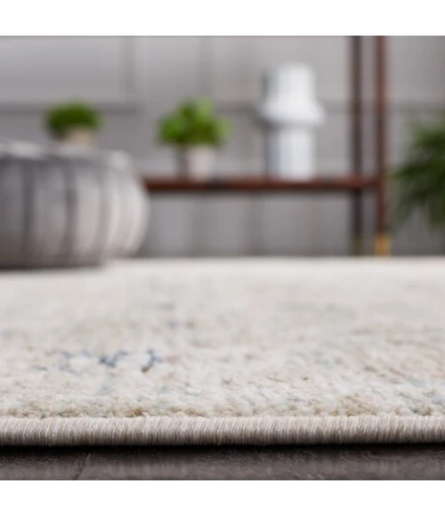 Safavieh Vivaldi Ivory / Navy VIV596 8 ft. X 10 ft. Rectangle Rug