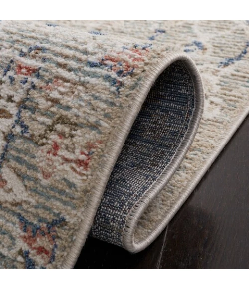 Safavieh Vivaldi Ivory / Navy VIV596 8 ft. X 10 ft. Rectangle Rug