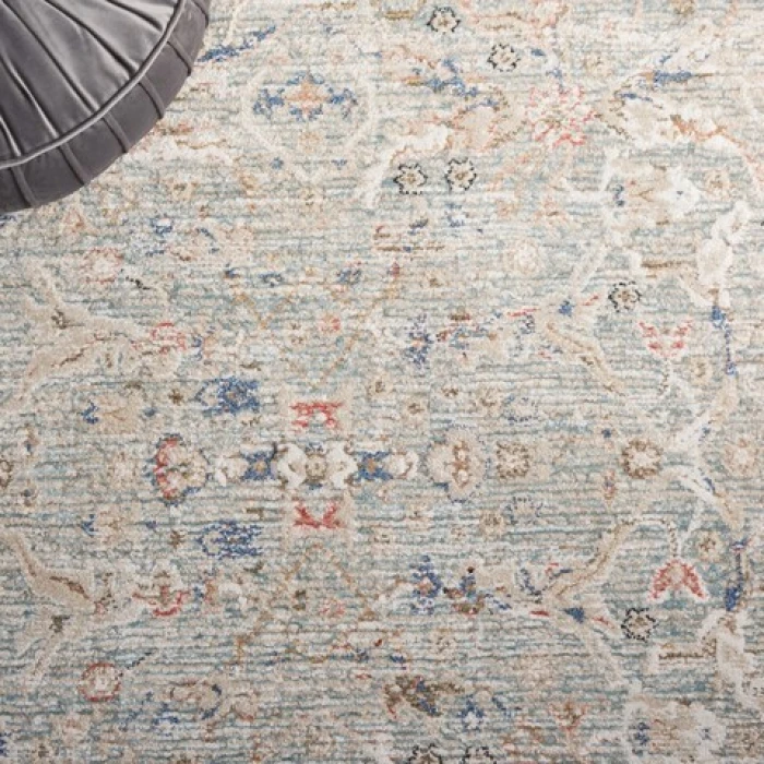 Safavieh Vivaldi Ivory / Navy VIV596 8 ft. X 10 ft. Rectangle Rug