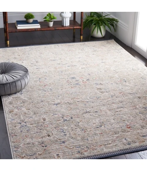 Safavieh Vivaldi Ivory / Navy VIV596 4 ft. X 6 ft. Rectangle Rug