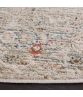 Safavieh Vivaldi Ivory / Navy VIV596 6 ft. 7 in. X 6 ft. 7 in. Round Rug