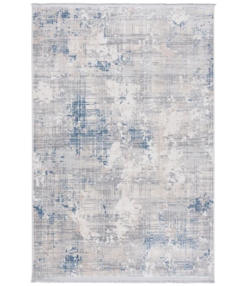 Safavieh Whisper Grey / Blue Ivory WHS544 5 ft. 3 in. X 7 ft. 6 in. Rectangle Rug