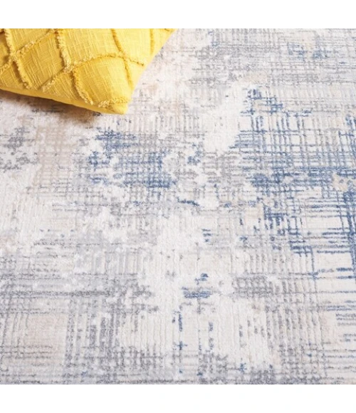 Safavieh Whisper Grey / Blue Ivory WHS544 6 ft. 7 in. X 6 ft. 7 in. Square Rug