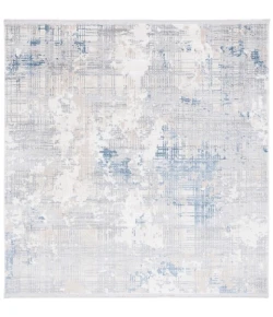 Safavieh Whisper Grey / Blue Ivory WHS544 6 ft. 7 in. X 6 ft. 7 in. Square Rug
