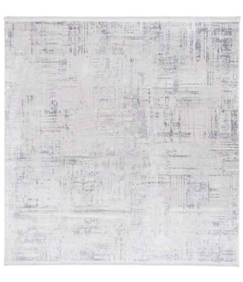 Safavieh Whisper Light Grey / Beige WHS582 6 ft. 7 in. X 6 ft. 7 in. Square Rug