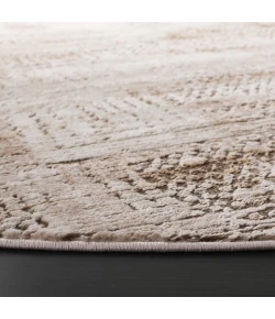 Safavieh Whisper Beige / Light Beige WHS812 6 ft. 7 in. X 6 ft. 7 in. Round Rug