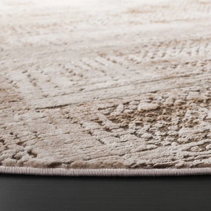 Safavieh Whisper Beige / Light Beige WHS812 6 ft. 7 in. X 6 ft. 7 in. Round Rug