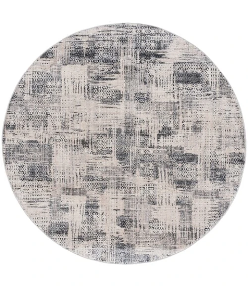 Safavieh Whisper Grey / Light Grey WHS812 6 ft. 7 in. X 6 ft. 7 in. Round Rug
