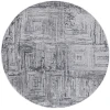 Safavieh Whisper Grey / Dark Grey WHS814 6 ft. 7 in. X 6 ft. 7 in. Round Rug