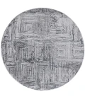 Safavieh Whisper Grey / Dark Grey WHS814 6 ft. 7 in. X 6 ft. 7 in. Round Rug
