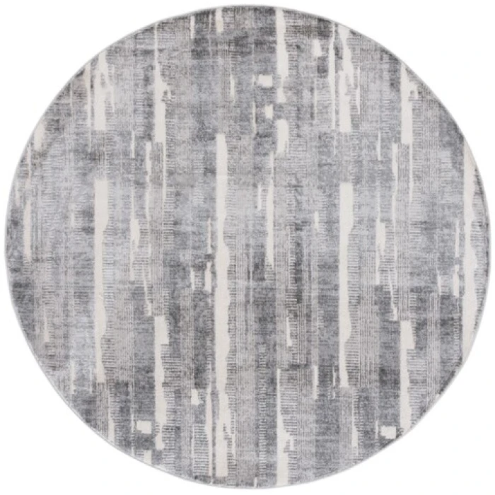 Safavieh Whisper Grey / Light Grey WHS816 6 ft. 7 in. X 6 ft. 7 in. Round Rug