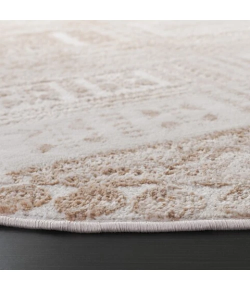 Safavieh Whisper Beige / Light Beige WHS818 6 ft. 7 in. X 6 ft. 7 in. Round Rug