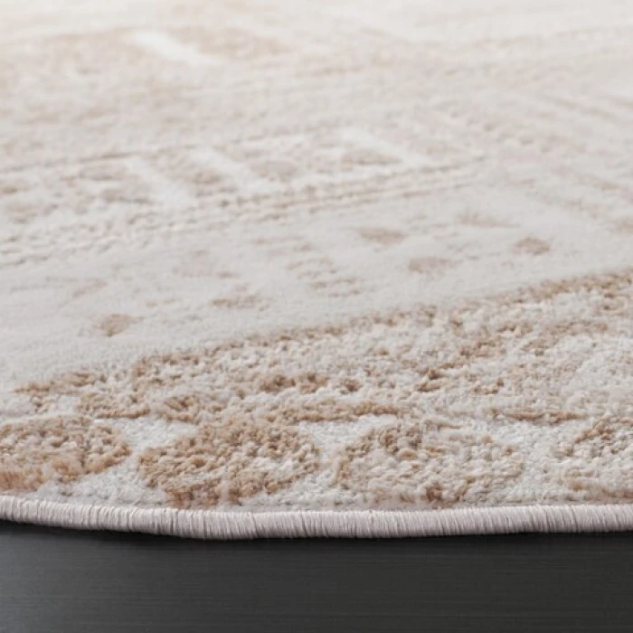 Safavieh Whisper Beige / Light Beige WHS818 6 ft. 7 in. X 6 ft. 7 in. Round Rug