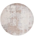 Safavieh Whisper Beige / Light Grey WHS820 6 ft. 7 in. X 6 ft. 7 in. Round Rug