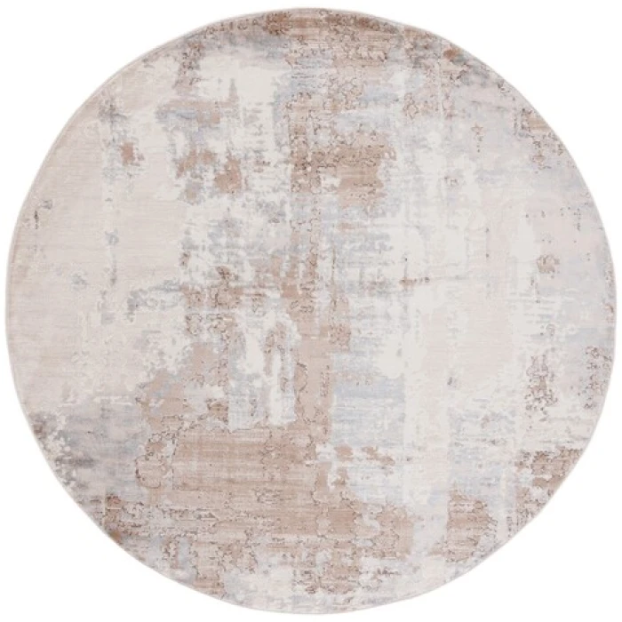 Safavieh Whisper Beige / Light Grey WHS820 6 ft. 7 in. X 6 ft. 7 in. Round Rug