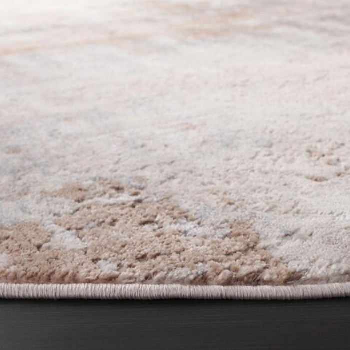 Safavieh Whisper Beige / Light Grey WHS820 6 ft. 7 in. X 6 ft. 7 in. Round Rug