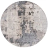 Safavieh Whisper Grey / Light Beige WHS820 6 ft. 7 in. X 6 ft. 7 in. Round Rug