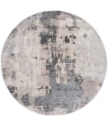 Safavieh Whisper Grey / Light Beige WHS820 6 ft. 7 in. X 6 ft. 7 in. Round Rug