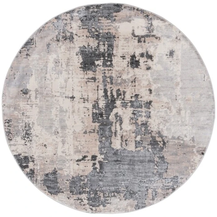 Safavieh Whisper Grey / Light Beige WHS820 6 ft. 7 in. X 6 ft. 7 in. Round Rug
