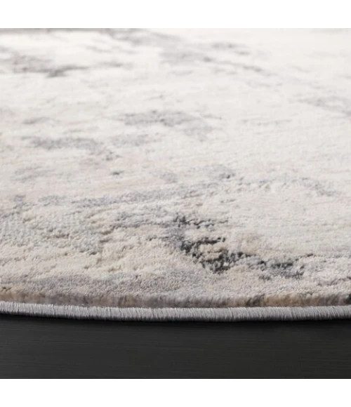 Safavieh Whisper Grey / Light Beige WHS820 6 ft. 7 in. X 6 ft. 7 in. Round Rug