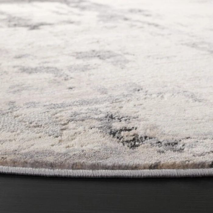 Safavieh Whisper Grey / Light Beige WHS820 6 ft. 7 in. X 6 ft. 7 in. Round Rug