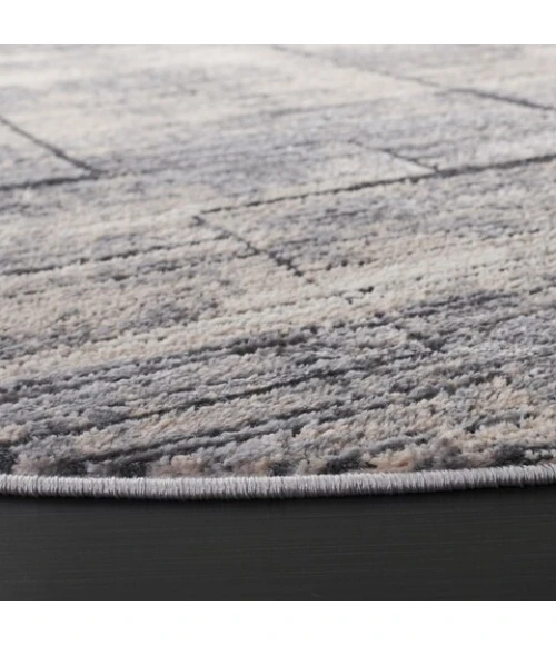 Safavieh Whisper Grey / Light Beige WHS822 6 ft. 7 in. X 6 ft. 7 in. Round Rug