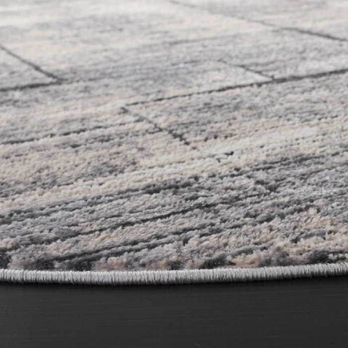 Safavieh Whisper Grey / Light Beige WHS822 6 ft. 7 in. X 6 ft. 7 in. Round Rug