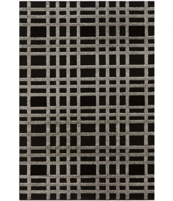 Safavieh York Charcoal / Black YRK1200 5 ft. 3 in. X 7 ft. 7 in. Rectangle Rug