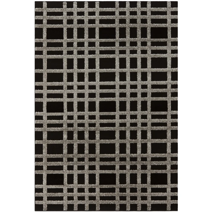 Safavieh York Charcoal / Black YRK1200 5 ft. 3 in. X 7 ft. 7 in. Rectangle Rug