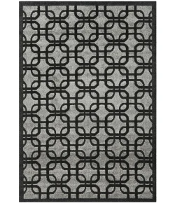Safavieh York Grey / Black YRK1500 5 ft. 3 in. X 7 ft. 7 in. Rectangle Rug