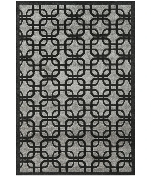 Safavieh York Grey / Black YRK1500 5 ft. 3 in. X 7 ft. 7 in. Rectangle Rug