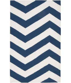 Surya Frontier FT276 Dark Blue White Area Rug 2 ft. X 3 ft. Rectangle
