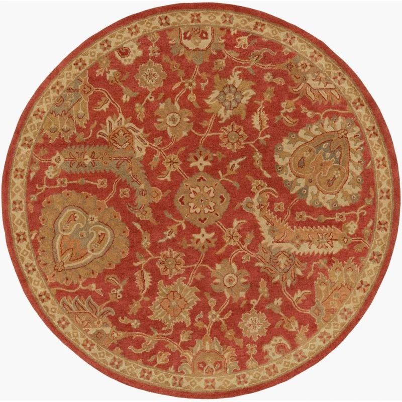 Surya Ancient Treasures Rust A-177 8ft. x 8ft. Round Rug