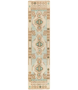 Surya Anadolu AAU2300 Teal Brown Area Rug 2 ft. 6 in. X 10 ft. Runner