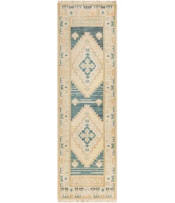 Surya Anadolu AAU2301 Teal Deep Teal Area Rug 2 ft. 6 in. X 8 ft. Runner